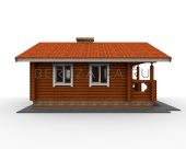 Небольшой деревянный дом